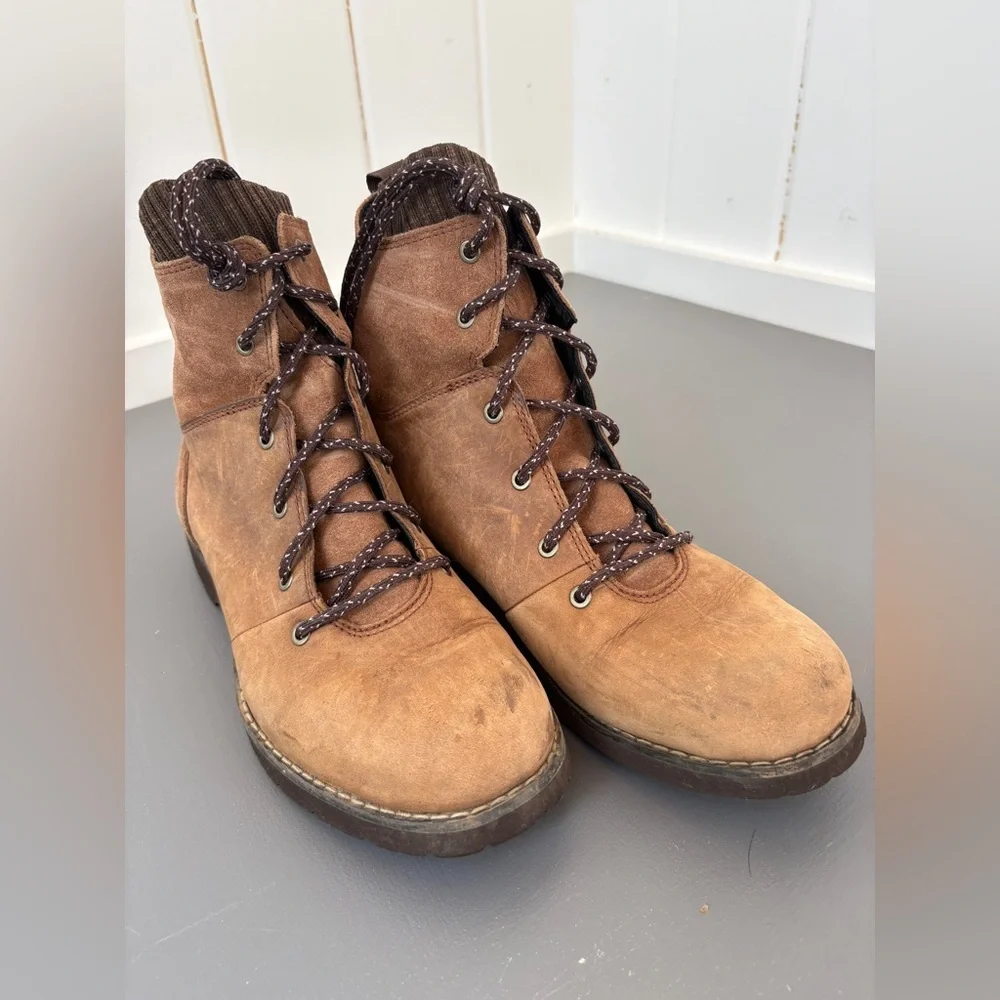 The North Face Ballard II Lace-Up Waterproof Boots – Brown Leather – Size 9.5